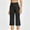 Black, variant on 15"/18"/21"/27" Capri Pants for Women High Waist Stretch Women's Golf Capris for Summer with Pockets Work Casual Gray Size S-XXL