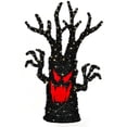 thumbnail image 2 of 48" Pre-Lit Frightening Face Halloween Tree, 2 of 4