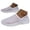 White, variant on Pandaie Men's Slip On Walking Shoes Arch Support Knit Mesh Breathable Running Tennis Sneakers with Adjustable Backless Black,5.5