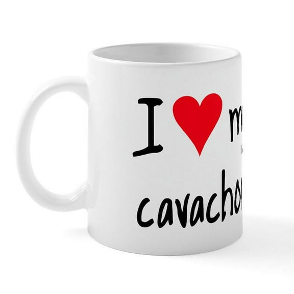 CafePress - I LOVE MY Cavachon Mug - 11 oz Ceramic Mug - Novelty Coffee Tea Cup