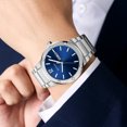 thumbnail image 3 of SKMEI Men's Watch, Round Quartz Analog Business Watch Stainless Steel Chain Bracelet, 3ATM Water Resistant Classic Wristwatch for Men Business and Daily Wear, 3 of 5