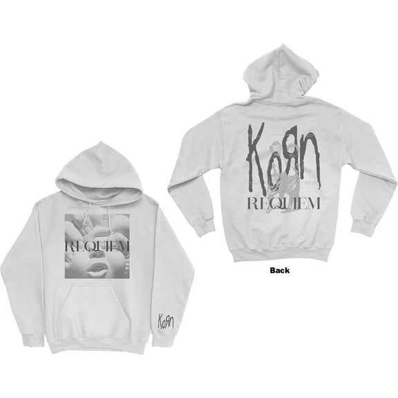 Men's Korn Requiem Hooded Sweatshirt Small White