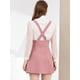 thumbnail image 4 of INSPIRE CHIC Día de San Patricio Falda De Tirantes Frontal Con Botones Y Correa De Vestido Informal Para Mujer Rosa M, 4 of 5