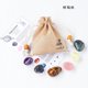 thumbnail image 1 of Nvzi-b 1 juego de piedras crudas de cristal natural, 12 bolsas de tela del zodíaco, Capricornio, espécimen mineral de cristal DIY, adorno de regalo para niños, 1 of 4