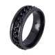 thumbnail image 2 of Anillo Hombre Anti Ansiedad LUCKMAN, Acero Inoxidable, Modelo Ander negro 10, 2 of 7