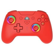 Subsonic – Wireless controller for Switch 2 / Switch 1 and Switch Oled – Wireless gamepad controller with LED, vibrations ant 6 axis gyro - Red