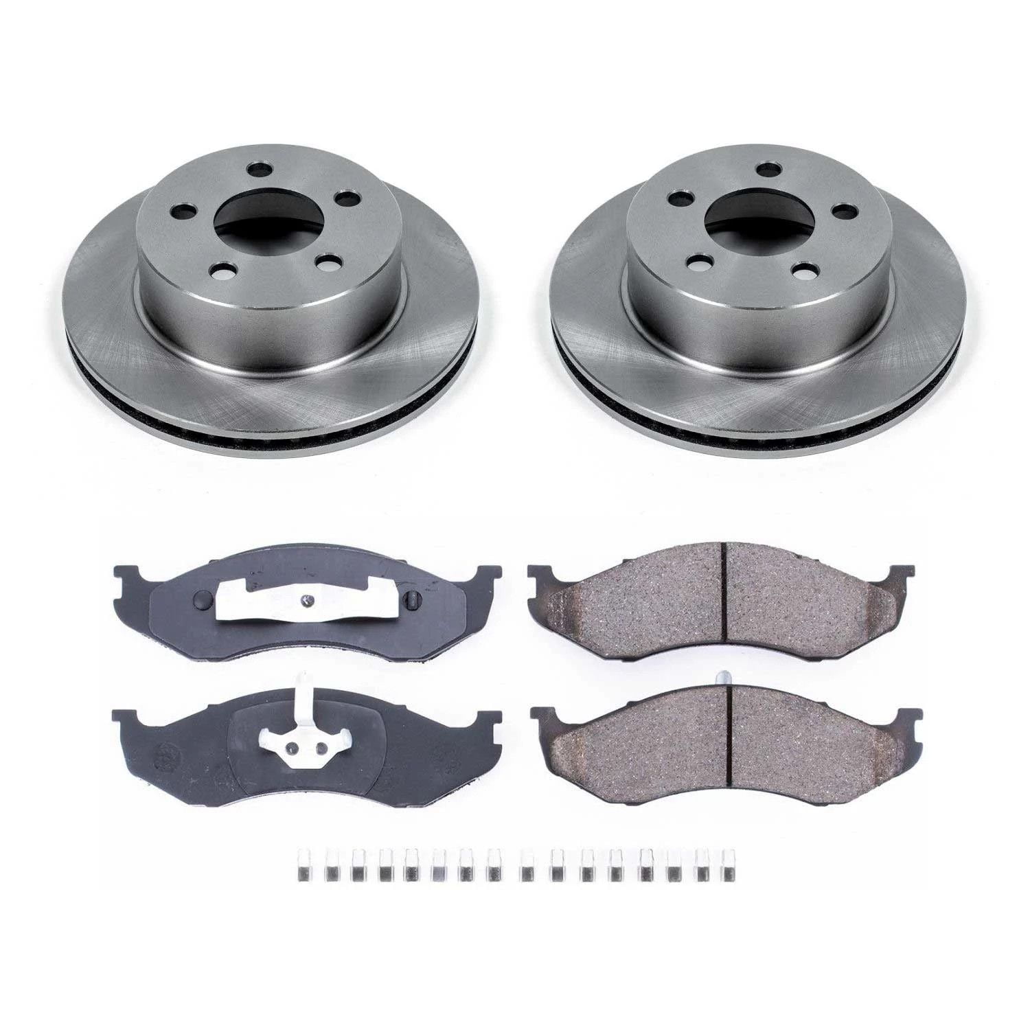 Power Stop Front Stock Replacement Brake Pad and Rotor Kit KOE2152