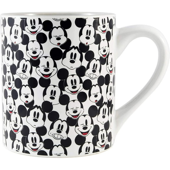 Disney Mickey Mouse Face Pattern 14oz Ceramic Coffee Mug