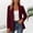 Wine, variant on Floleo Women's Open-Front Notched Lapel Blazer, Long Sleeve Tailored Casual Jacket In Multiple Solid Colors(Blue,M)