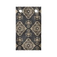 thumbnail image 1 of Classical Hanging Pocket Organizer, Vintage Damask with Oriental Spiral Curves Leafy Motif Print, Printed Polyester Storage Bag with Pockets, 9" x 16", Dark Sepia Tan, 1 of 2
