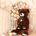 thumbnail image 2 of MaoGoLan Mommy and Baby Giant Teddy Bear 39" Bear Stuffed Animal Plush Toy, 2 of 6