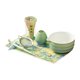 thumbnail image 3 of Juego de 7 batidores de matcha, soporte para batidor, tapete de para amantes del té, utensilios, herramientas de fabricación artesanal, Azul Verde, 3 of 9