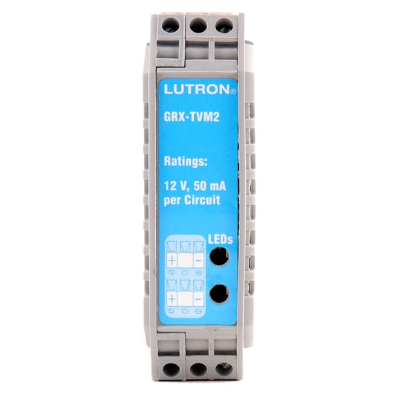 Lutron GRX-TVM2 Grafik Eye Ten-Volt TVM2 Control Module, Din Mount, 12V, 50mA