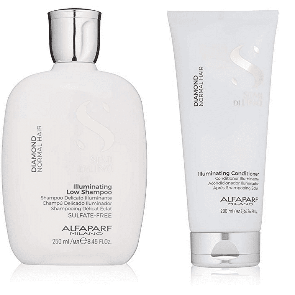 ALFAPARF MILANO Alfaparf Semi Di Lino Diamond Shine Illuminating Hair Shampoo + Conditioner