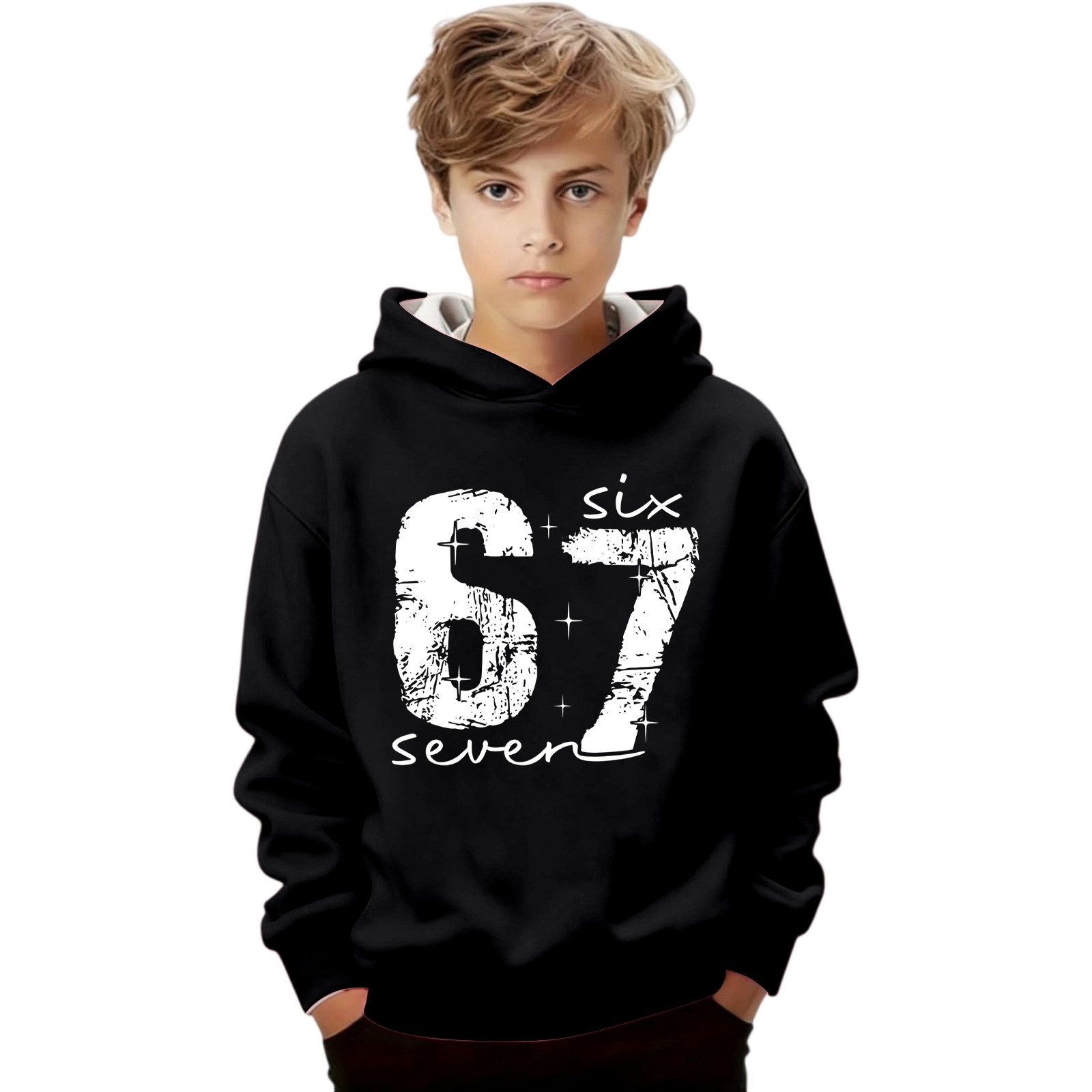 Sweat à Capuche Unisexe Pour Garçons - Décontracté, Imprimé N°7, Cadeau Pour Enfants - 10