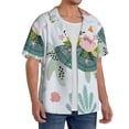 thumbnail image 2 of Goofa Turtle and Sea Life Printed Men's Casual Short-sleeved Shirt,Lightweight Breathable Button-down,Summer Casual men's top,Versatile Fashion shirt-Medium, 2 of 7
