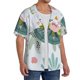 thumbnail image 2 of Fotbe Sea Animal Camisa Estampada de Manga Corta para Hombre, Casual de Verano, Estilo Playero, Sin Arrugas-Large, 2 of 5