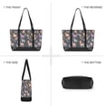 thumbnail image 6 of FORMRS Canvas Laptop Tote Bag for Women with 15.6" Computer Compartments Shoulder Handbag, Neon Llamas Pattern, 6 of 7