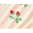 thumbnail image 3 of Beezizac Strawberry Pajama Set for Baby / Toddler / Little Girls Footless 2 Piece Long Sleeves & Pants PJs Size 5T, 3 of 7