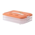 thumbnail image 2 of Food Containers Refrigerator Storage Pantry Organization Kitchen Organization Storage Containers Plastic Cookie Containers Stackable Cookie Dumpling Storage Box Containers with Lids Airtight, 2 of 9