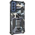 thumbnail image 2 of Phone Case for Samsung Galaxy S21 FE (Not fit S21),Army Camouflage Case with Military Grade Protection Drop-Tested and Built-in Kickstand Cover for Samsung Galaxy S21 FE MC Navy Blue, 2 of 14