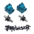thumbnail image 1 of fastboy RCGOFOLLOW 2piece Aluminum Alloy Silent Performance Gear Box For 1/14 Rc Gear Box Wltoys 144001 RC Car Part RC Car Accessories Blue, 1 of 6