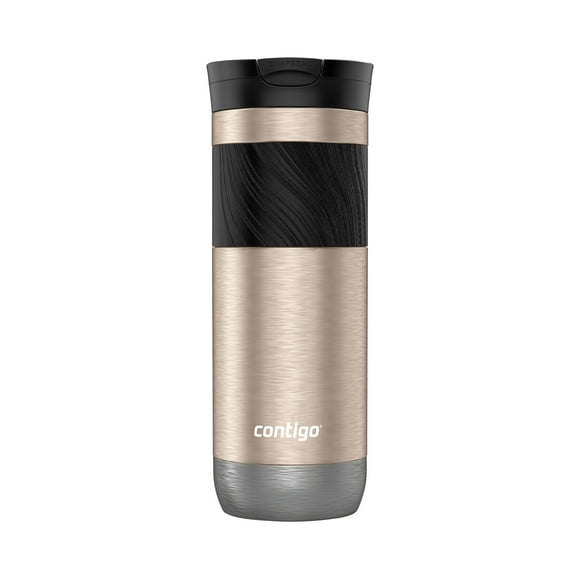 Contigo Byron 2.0 Stainless Steel Travel Mug with SNAPSEAL Lid and Grip, 20 oz (591 ml), Brown Sugar