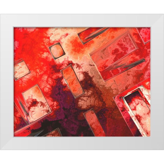 Alpenglow Workshop 14x12 White Modern Wood Framed Museum Art Print Titled - Intersections
