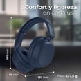 thumbnail image 4 of Audifonos Diadema Inalambrica ACTECK HONOUR 2 PLUS HP626 Microfono Integrado 3.5 mm Azul AC-940962, 4 of 6
