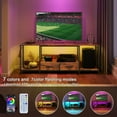 thumbnail image 2 of SESSLIFE Entertainment Center with LED Lights, Modern TV Stand for 70 inch TV, TV & Media Furniture with Storage, Media Table for Living Room, Bedroom (Brown), 2 of 9