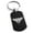 Black, variant on Stainless Steel Zeus Greek God of Sky Engraved Dog Tag Keychain Keyring