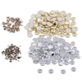 thumbnail image 3 of Rongfmy 100 Sets Plastic Punk Studs Rivets Press Pins Leather Crafts - , as described, 3 of 9