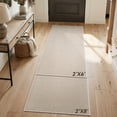 thumbnail image 7 of FEELHOME Door Mats for Inside 2'x6' Non Slip Rubber Welcome Mat for Inside Low-Profile Dirt Trapper Indoor Door Mats for Entryway Absorbent Washable Entry Rug Floor Mats Modern Herringbone Beige, 7 of 7