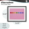thumbnail image 4 of Stupell Industries Contemporary Row of Rainbow Lollipops Black Framed Print Under Glass, 16 x 13, by LISH Creative, 4 of 8