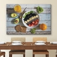 thumbnail image 2 of wall26 Canvas Print Wall Art Healthy Bowl of Kiwi, Banana and Berries with Toast Fruit Food Photography Realism Chic Scenic Colorful Multicolor Ultra for Living Room, Bedroom, Office - 32"x48&qu, 2 of 5