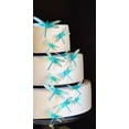 thumbnail image 2 of Edible Dragonflies © - Set of 30 Turquoise- Cake Decorations, Cupcake Topper, 2 of 2