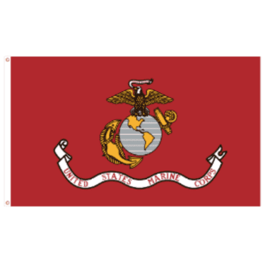 Unbranded Marine Corps 3 ft. x 5 ft. Poly Cotton Outdoor Flag