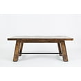 thumbnail image 2 of Jofran Cannon Valley Rustic Distressed Industrial Trestle 50" Coffee Table, 2 of 9