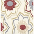 thumbnail image 6 of SAFAVIEH Soho Buckley Floral Wool Area Rug, Ivory/Multi, 6' x 6' Round, 6 of 8