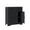Pure Black, variant on Conate Freestanding Bathroom Floor Storage Cabinet with 4 Drawers & 2 Doors, Small Cupboard with Adjustable Shelf, Light Grey