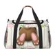 thumbnail image 1 of Fotbe Brown Bunny Bolsa de Viaje con Estampado, Bolsa de Fin de Semana para Mujer con Compartimento para Zapatos, Bolsa de Gimnasio con Bolsillo Húmedo, 1 of 7