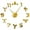 Gold,27inch, variant on Weightlifting Fitness Room Wall Decor DIY Giant Wall Clock Mirror Effect Powerlifting Frameless Large Wall Clock GYM Wall Watch(Gold,27inch)