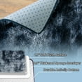 thumbnail image 4 of ZENELESS 4x6ft Fluffy Rugs,Super Soft Indoor Modern Carpets,Anti-skid Fuzzy Area Rug for Teens Dorm Nursery Bedroom Home Decor Tie-dye Blue&Gray, 4 of 8