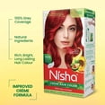 thumbnail image 4 of Nisha Creme Hair Color | Permanent Long Lasting Red Hair Dye Color Kit | Flame Red | 5.07 Oz, 4 of 11