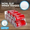 thumbnail image 3 of Homeries Plastic Soda Can Organizer bin for Refrigerator Drink Holder for Fridge, Pack of 6, 3 of 7