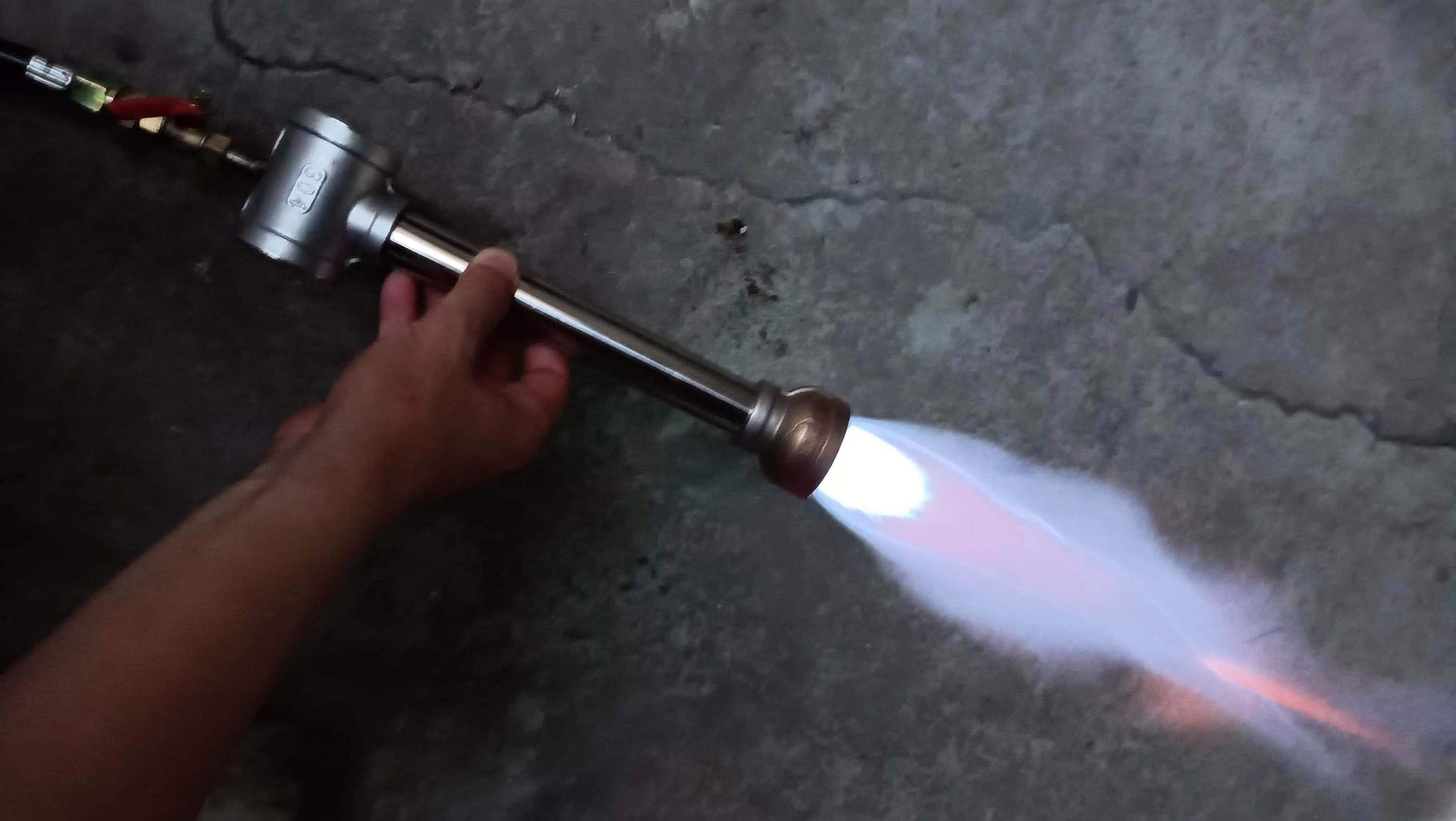 LSMIITTH Propane Gas Forge Furnace Burner, High Pressure Cast-Iron