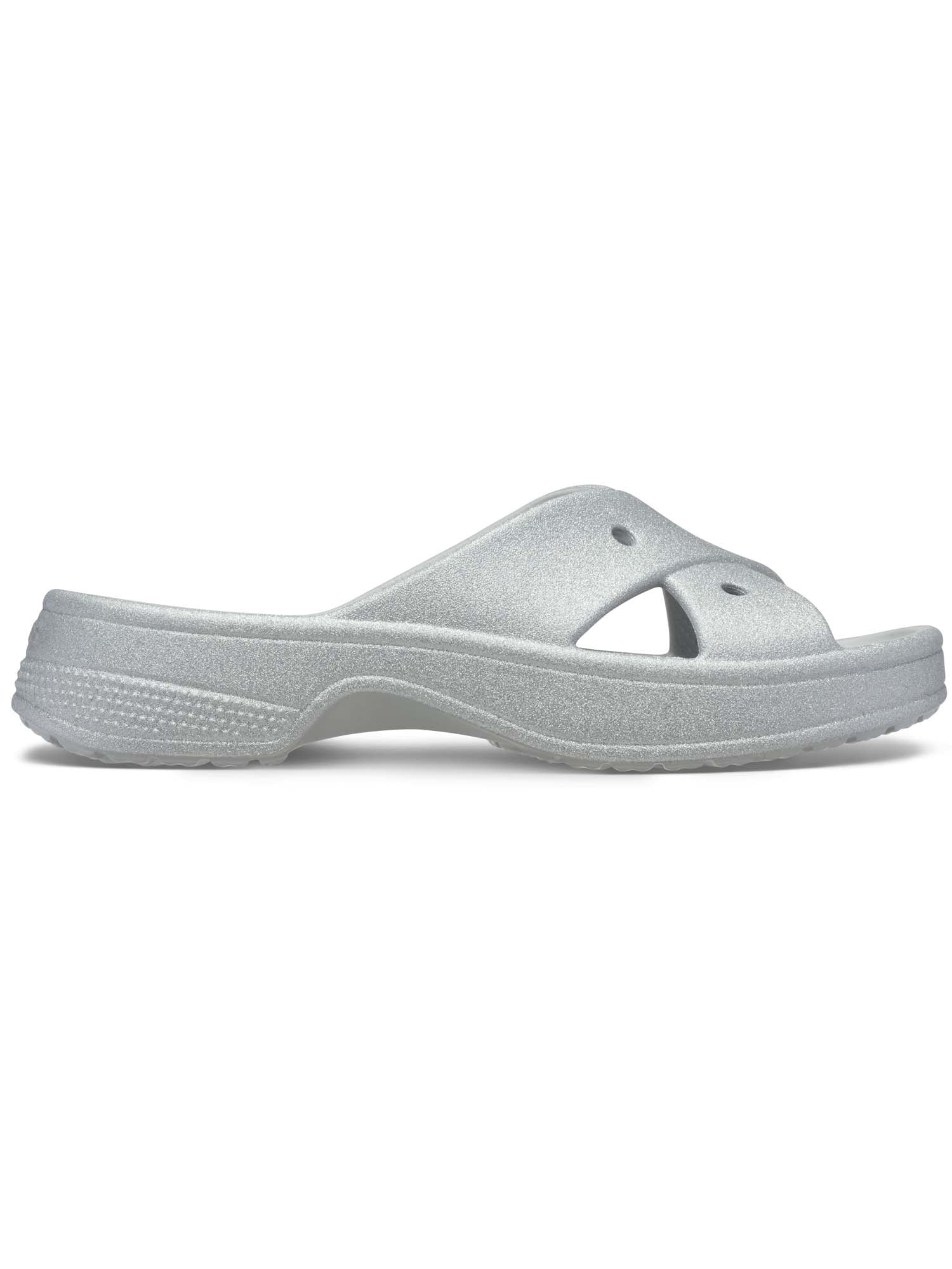 Crocs Women's Classic Glitter Cross Strap Sandal