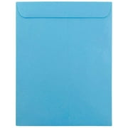 JAM Paper & Envelope 10 x 13 Catalog Envelopes, Blue, 100 per Pack