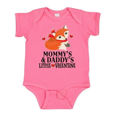

Inktastic Valentines Day Fox Mommy and Daddy Gift Baby Boy or Baby Girl Bodysuit