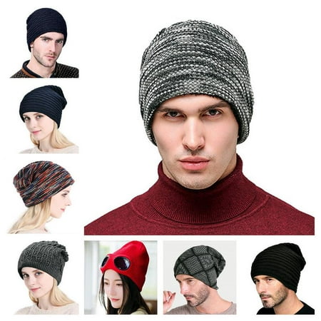 Winter Hats-Fitbest Winter Hats Warm Knitted Hat Knitted Beanie Caps Soft Warm Ski Hat for Men and